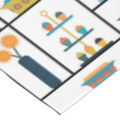 ミッドセンチュリーモダンレトロスタイリッシュキッチンシェルフ テーブルクロス (アングル)