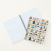 ミッドセンチュリーモダンレトロスタイリッシュキッチンシェルフ ノートブック (内部)