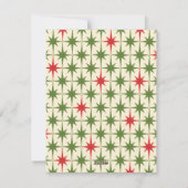 ミッドセンチュリーモダンレトロスターズヴィンテージクリスマス シーズンカード (裏面)