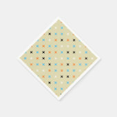 ミッドセンチュリーモダンレトロスターバストパターン スタンダードカクテルナプキン (角)