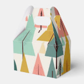 ミッドセンチュリーモダンレトロターコイズクリスマスツリー フェイバーボックス (裏面サイド)