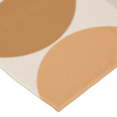 ミッドセンチュリーモダンレトロパターン茶色のアーストーン テーブルクロス (アングル)