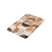 ミッドセンチュリーモダンレトロパターン茶色のアーストーン バスマット (アングル)