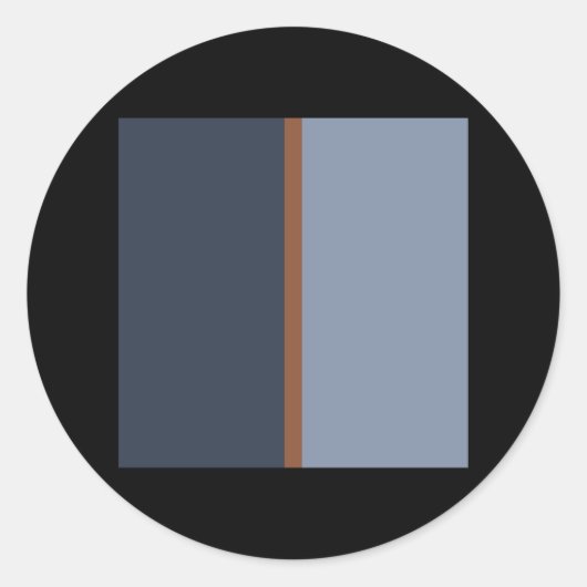 ミッドセンチュリーモダンレトロパターン001 ラウンドシール (正面)