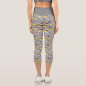 ミッドセンチュリーモダンレトロパターン カプリレギンス (裏面)