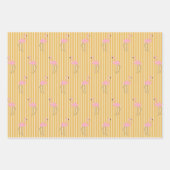 ミッドセンチュリーモダンレトロパーム春 ラッピングペーパーシート (正面3)