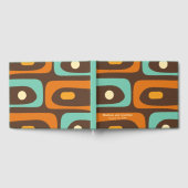 ミッドセンチュリーモダンレトロピケパーソナライズされた ゲストブック (全面)