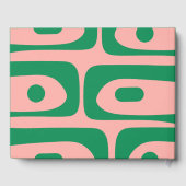 ミッドセンチュリーモダンレトロピケパーソナライズされた ゲストブック (裏面)