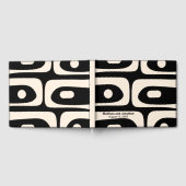 ミッドセンチュリーモダンレトロピケパーソナライズされた ゲストブック (全面)