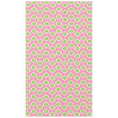 ミッドセンチュリーモダンレトロピンク幾何学模様 テーブルクロス (正面)