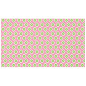 ミッドセンチュリーモダンレトロピンク幾何学模様 テーブルクロス (正面(横))