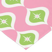 ミッドセンチュリーモダンレトロピンク幾何学模様 ロングテーブルランナー (コーナー)