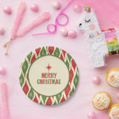 ミッドセンチュリーモダンレトロメリークリスマスレトロ ペーパープレート (パーティー)