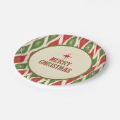 ミッドセンチュリーモダンレトロメリークリスマスレトロ ペーパープレート (アングル)