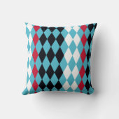 ミッドセンチュリーモダンレトロモダンダイアモンズハーレキン クッション (裏面)