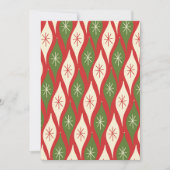 ミッドセンチュリーモダンレトロヴィンテージクリスマスパーティー 招待状 (正面)