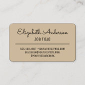 ミッドセンチュリーモダンレトロヴィンテージスタイル 名刺 (正面)