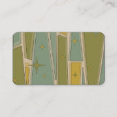 ミッドセンチュリーモダンレトロヴィンテージスタイル 名刺 (裏面)