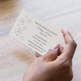 ミッドセンチュリーモダンレトロヴィンテージスタイル 名刺