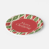 ミッドセンチュリーモダンレトロヴィンテージメリークリスマス ペーパープレート (アングル)