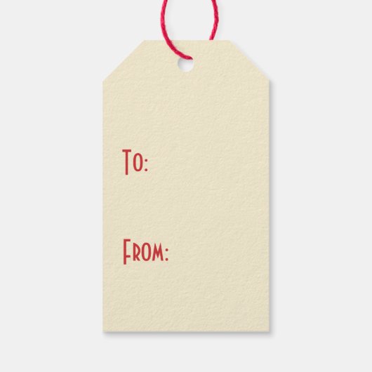 ミッドセンチュリーモダンレトロヴィンテージ抽象芸術クリスマス ギフトタグ (裏面)