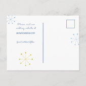 ミッドセンチュリーモダンレトロヴィンテージ日付の保存 案内ポストカード (裏面)