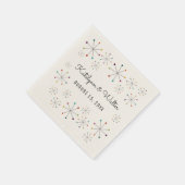 ミッドセンチュリーモダンレトロヴィンテージ結婚スタイル スタンダードカクテルナプキン (角)