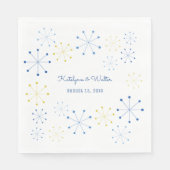 ミッドセンチュリーモダンレトロヴィンテージ結婚スタイル スタンダードランチョンナプキン (正面)