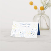 ミッドセンチュリーモダンレトロヴィンテージ結婚スタイル プレイスカード (裏面)