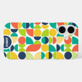 ミッドセンチュリーモダンレトロ名前をカスタムするモノグラム Case-Mate iPhoneケース (裏面 (横))