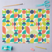 ミッドセンチュリーモダンレトロ抽象芸術アートデカップージ 薄葉紙 (クラフト)