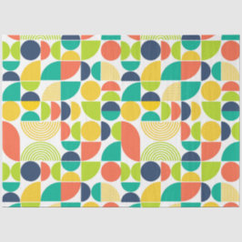 ミッドセンチュリーモダンレトロ抽象芸術アートデカップージ 薄葉紙