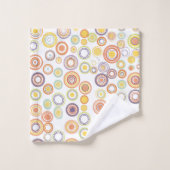 ミッドセンチュリーモダンレトロ秋輪 バスタオルセット (ウォッシュタオル)