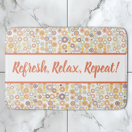 ミッドセンチュリーモダンレトロ秋輪 バスマット