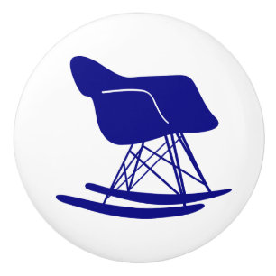 ミッドセンチュリーモダンロッカーチェアノブ、海軍 セラミックノブ