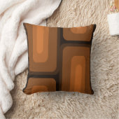 ミッドセンチュリーモダンロング長方形バーンドオレンジ クッション (ブランケット)