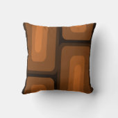 ミッドセンチュリーモダンロング長方形バーンドオレンジ クッション (裏面)