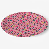 ミッドセンチュリーモダンワインとカクテル ペーパープレート (アングル)