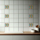 ミッドセンチュリーモダンヴィンテージがポールで楕円を星 タイル