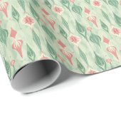 ミッドセンチュリーモダンヴィンテージクリスマスオーナメント ラッピングペーパー (ロールコーナー)