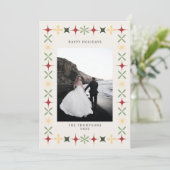 ミッドセンチュリーモダンヴィンテージクリスマスフォトカード 招待状 (スタンド正面)