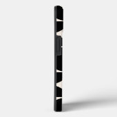 ミッドセンチュリーモダンヴィンテージパターン白黒 Case-Mate iPhoneケース (裏面 / 右)