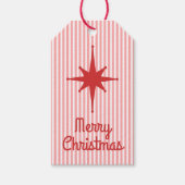 ミッドセンチュリーモダンヴィンテージメリークリスマスレトロ ギフトタグ (正面)