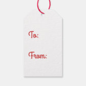 ミッドセンチュリーモダンヴィンテージメリークリスマスレトロ ギフトタグ (裏面)