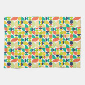 ミッドセンチュリーモダンヴィンテージレトロ抽象芸術アート キッチンタオル (横)