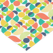 ミッドセンチュリーモダンヴィンテージレトロ抽象芸術アート ショートテーブルランナー (コーナー)