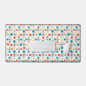 ミッドセンチュリーモダンヴィンテージレトロ抽象芸術アート デスクマット (キーボード&マウス)