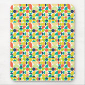 ミッドセンチュリーモダンヴィンテージレトロ抽象芸術アート マウスパッド (正面)