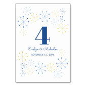 ミッドセンチュリーモダンヴィンテージ結婚スタイルテーブル番号 テーブルナンバー (裏面)