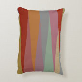 ミッドセンチュリーモダン三角形カラフル アクセントクッション (裏面(縦))